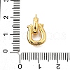 Brass Micro Pave Cubic Zirconia Fold Over Clasps KK-D356-13G-3