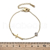 201 Stainless Steel Cable Chain Bracelets BJEW-H205-01E-G-5