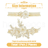 Flower Polyester Garter Leg Ring AJEW-WH0471-09B-2