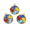 Alloy Enamel Pendants ENAM-J650-02G-01-2