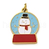 Christmas Theme Ion Plating(IP) 304 Stainless Steel Enamel Pendants STAS-Z104-01G-02-1