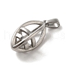 Non-Tarnish 304 Stainless Steel Pendants STAS-B053-30P-2
