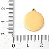 304 Stainless Steel Pendants STAS-F315-09G-09-3