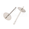 Brass Stud Earring Findings KK-D378-06P-2