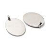 Non-Tarnish 304 Stainless Steel Stamping Blank Tag Pendants STAS-L022-182P-2