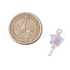 5Pcs Acrylic & Glass Pendants PALLOY-JF03526-01-5