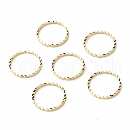 Brass Linking Rings KK-F831-018E-G-RS-1