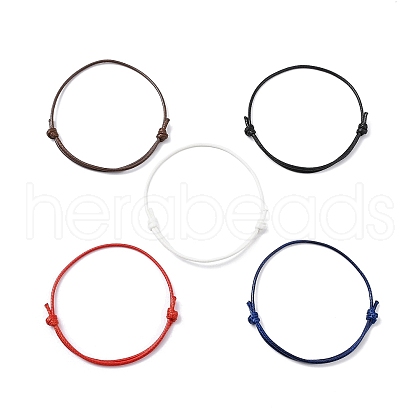 5Pcs 5 Colors Eco-Friendly Korean Waxed Polyester Cord AJEW-JB01200-04-1