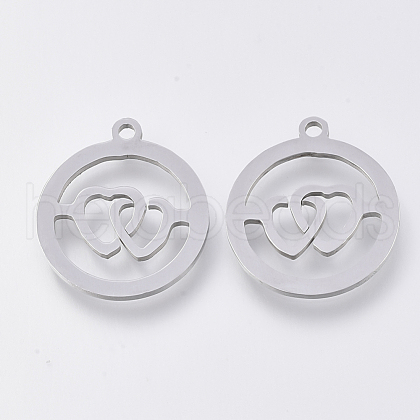 201 Stainless Steel Pendants STAS-S110-044P-1