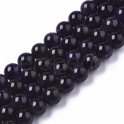 Natural Amethyst Beads Strands G-R465-09-1