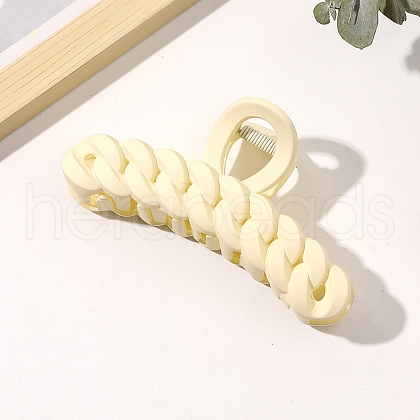 Large Frosted Acrylic Hair Claw Clips OHAR-PW0003-020H-1