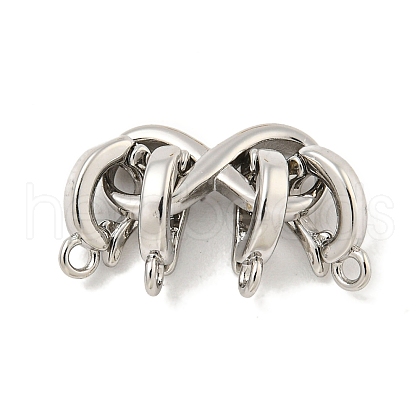 Brass Fold Over Clasps KK-P275-39P-1