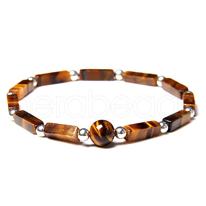 Natural Tiger Eye Stretch Bracelet DP3019-4-1