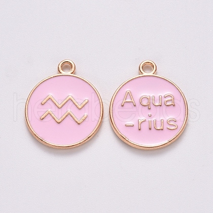 Alloy Enamel Pendants ENAM-S124-01B-09J-1