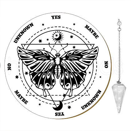 CREATCABIN Pendulum Board Dowsing Necklace Divination DIY Making Kit DIY-CN0001-79-1