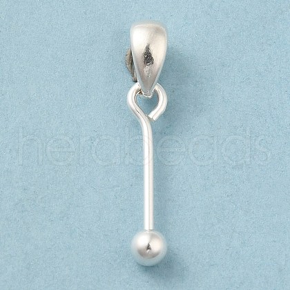 925 Sterling Silver Pendant Bails STER-P048-01A-S-1