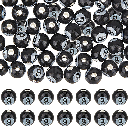 SUNNYCLUE 54Pcs Handmade Porcelain Beads PORC-SC0001-09-1