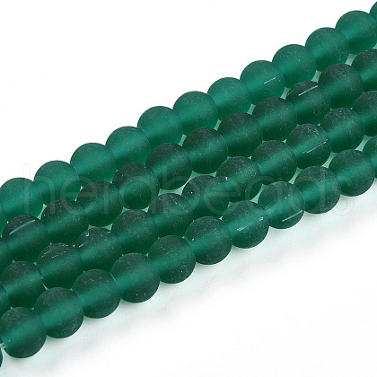 Transparent Glass Beads Strands GLAA-T032-T6mm-MD21-1