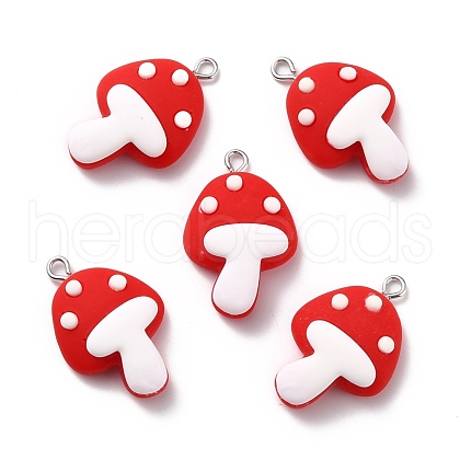 Autumn Theme Resin Pendants RESI-C002-10-1