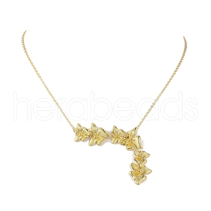 Butterfly Pendant Necklaces NJEW-JN04737-02-1