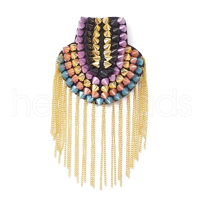 Fashionable Tassel Epaulettes AJEW-WH0235-46G-1