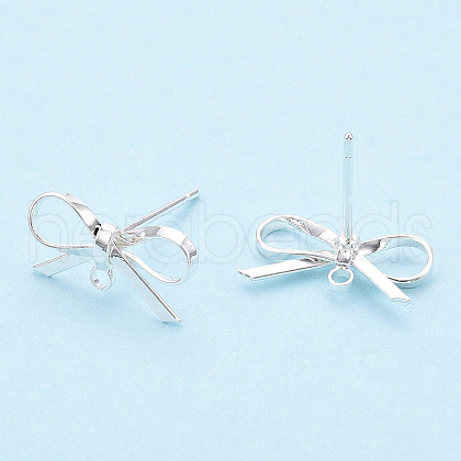 Brass Stud Earring Findings X-KK-S350-013S-1