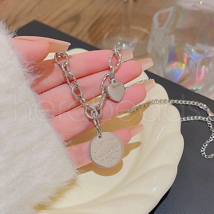 Stainless Steel Cable Chain Necklaces FS-WG30730-26-1
