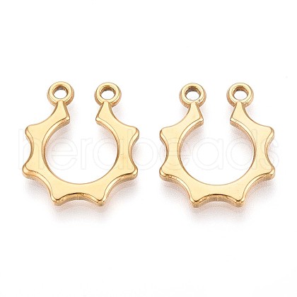 304 Stainless Steel Pendants STAS-T065-02G-1