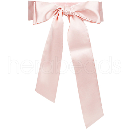 Satin Cloth Ribbon Wrap Around Chain Belt AJEW-WH0314-198D-1