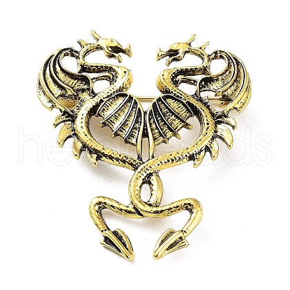 Dragon Brooch JEWB-K018-18AG-1