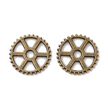 Tibetan Style Alloy Steampunk Pendants TIBEP-5460-AB-LF-1