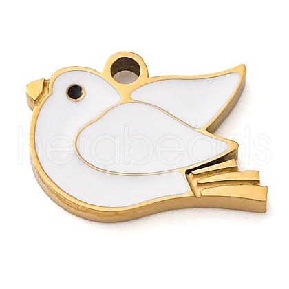 304 Stainless Steel Enamel Charms STAS-M105-20G-1