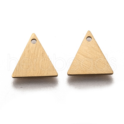 Ion Plating(IP) 304 Stainless Steel Pendants STAS-O133-04A-G-1