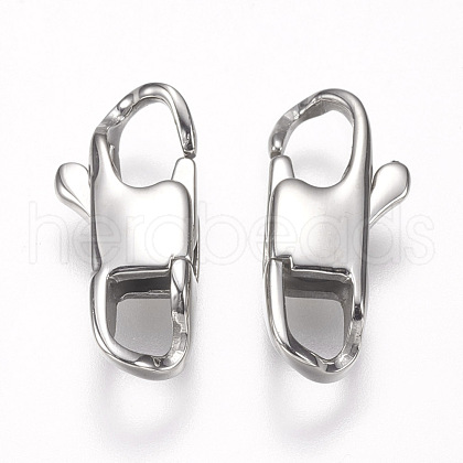 304 Stainless Steel Lobster Claw Clasps STAS-I082-13P-05-1