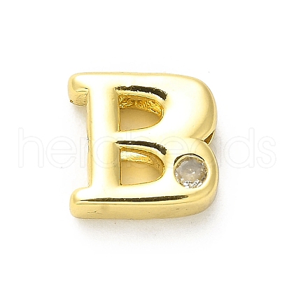 Rack Plating Brass Cubic Zirconia Beads KK-L210-008G-B-1
