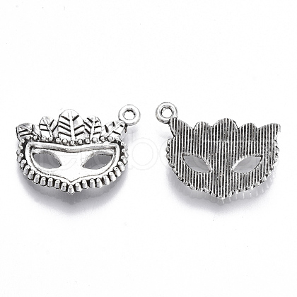 Tibetan Style Alloy Pendants TIBE-N010-06AS-RS-1