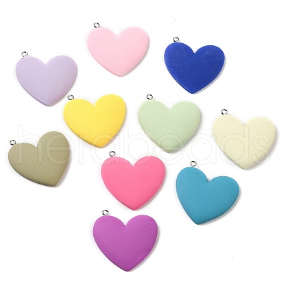 Opaque Resin Pendants RESI-A028-04-1