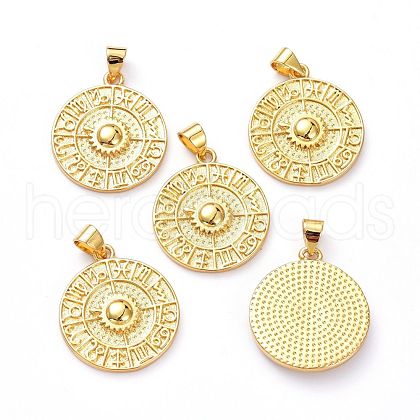 Brass Pendants KK-L206-015G-1