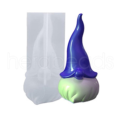 DIY Christmas Gnome Display Statue Silicone Molds DIY-P075-B03-1