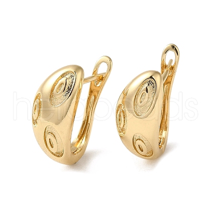 Brass Hoop Earring EJEW-L271-26KCG-1