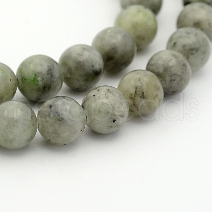 Natural Chinese Jade Round Bead Strands G-P070-63-4mm-1