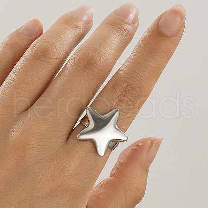 Star Alloy Cuff Rings FS-WGD4FE5-11-1