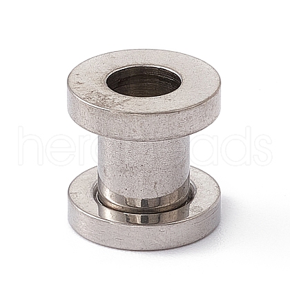 Non-Tarnish 304 Stainless Steel Ear Plugs Gauges EJEW-G317-01G-P-1