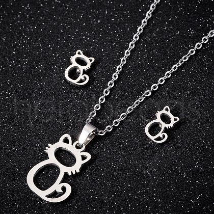 201 Stainless Steel Jewelry Set FS-WG80F87-02-1