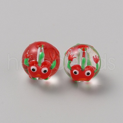 Transparent Glass Beads GGLA-WH0035-05E-1