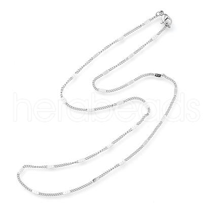 Non-Tarnish 304 Stainless Steel Link Chain Necklaces NJEW-F248-16A-P-1