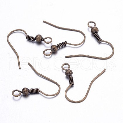 Brass Antique Bronze Earring Hooks X-KK-Q261-1-1