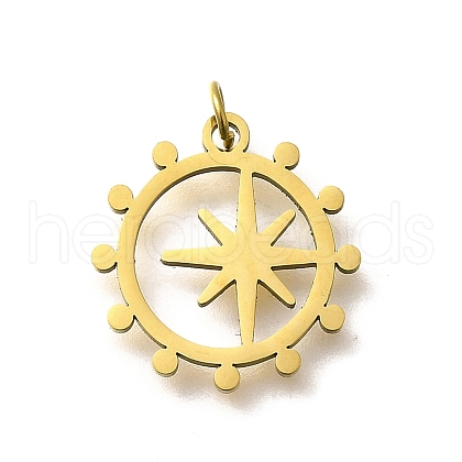 304 Stainless Steel Pendants STAS-R153-24G-1