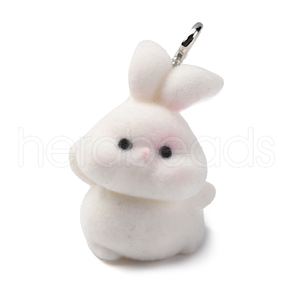 Flocky Animal Resin Pendants FIND-S001-06L-1