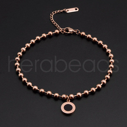 Stainless Steel Charm Anklets WGE3F25-19-1